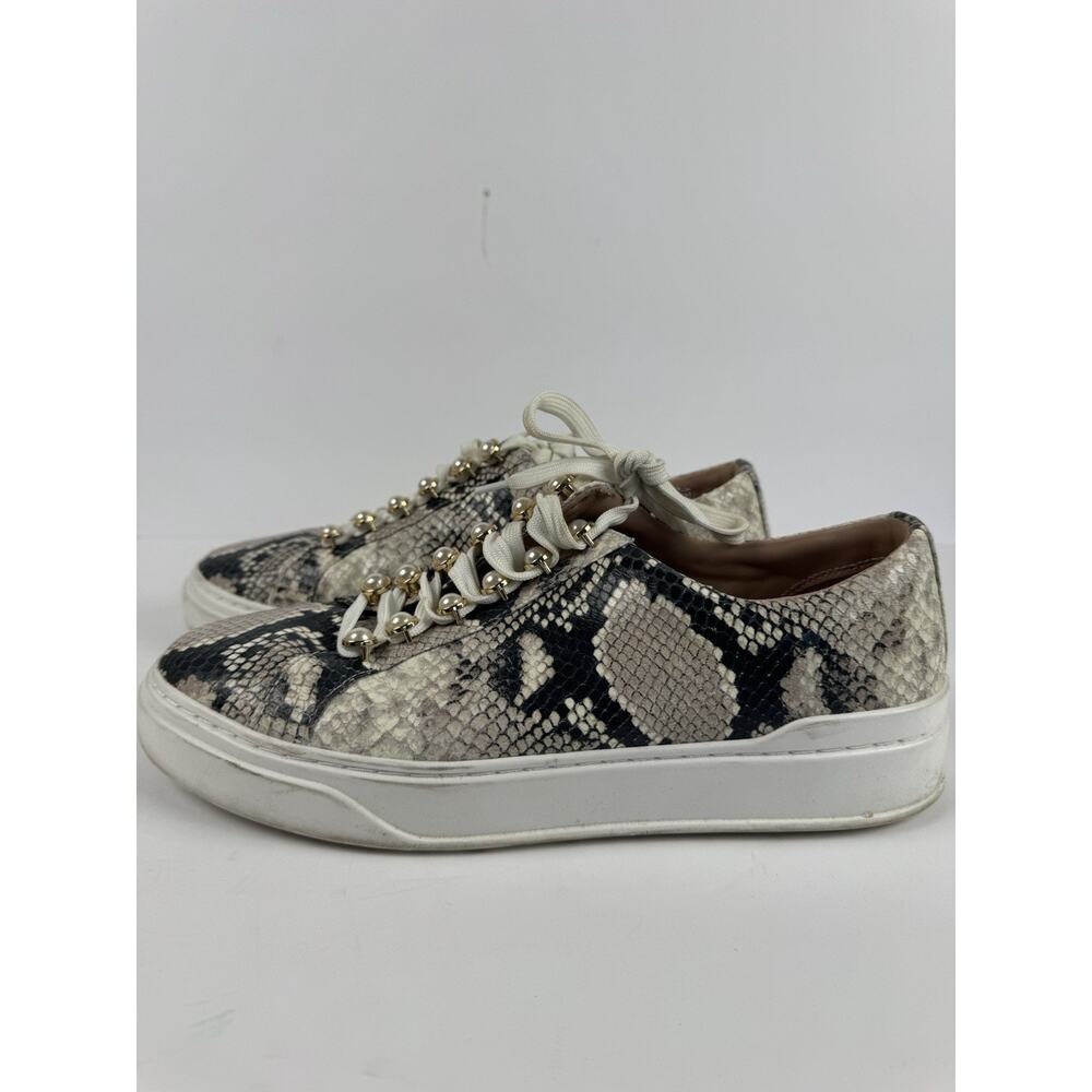 Stuart Weitzman Roccia Excelsa Python Pearl Sneakers Size 8.5 Boxed - Picture 5 of 11